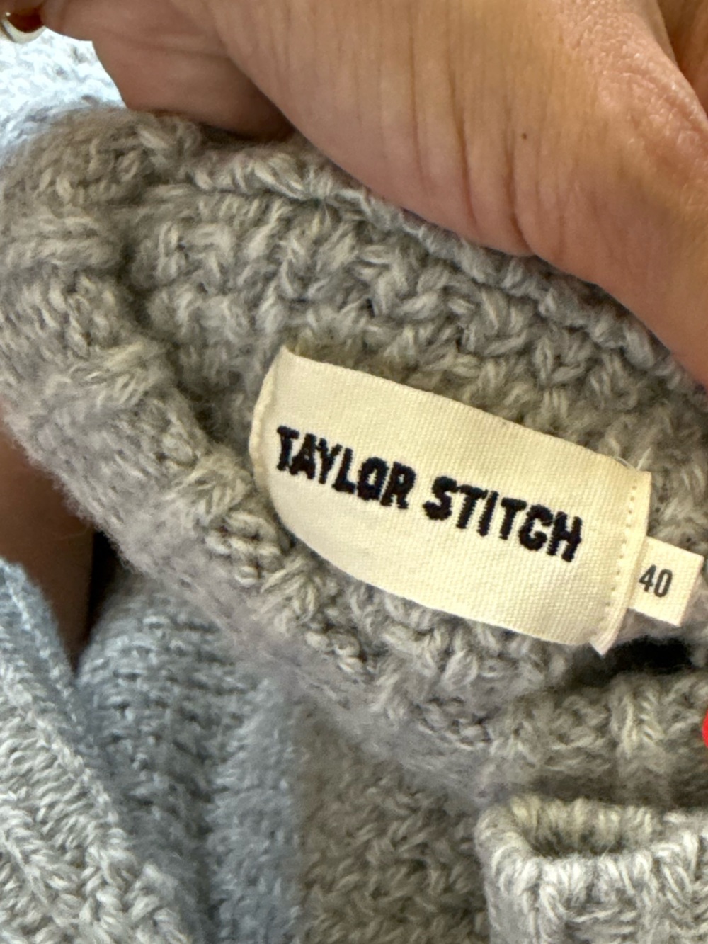 Taylor Stitch The Fisherman Sweater
in Heather Ash - Picture 9 of 10